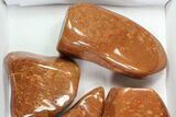Lot: Lbs Free-Standing Polished Orange Calcite - Pieces #78120-3